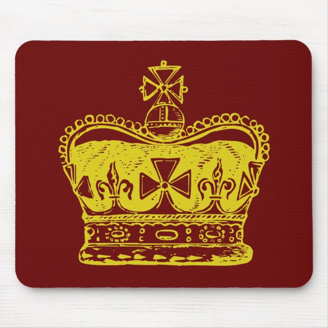 Tapis De Souris Graphique de la Couronne royale (Devant)