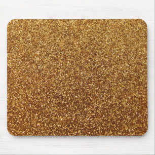 Tapis De Souris Graphique de parties scintillantes d'or de Faux