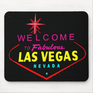 Tapis De Souris Graphique de vecteur bienvenu de néon Mousepad #1