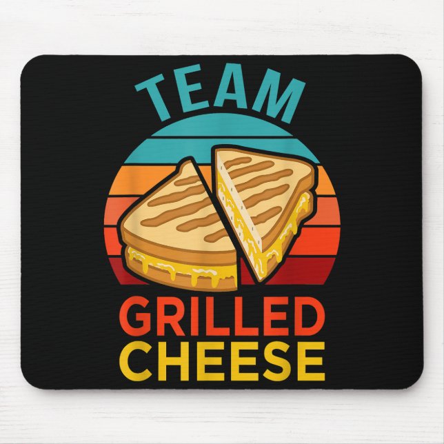 Tapis De Souris Graphisme de l'amoureux du sandwich au fromage gri (Devant)
