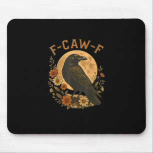 Tapis De Souris Graphisme d'humour adulte oiseau gothique drôle co