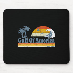 Tapis De Souris Graphisme Rétro Golfe De L'Amérique D'Amérique N'O