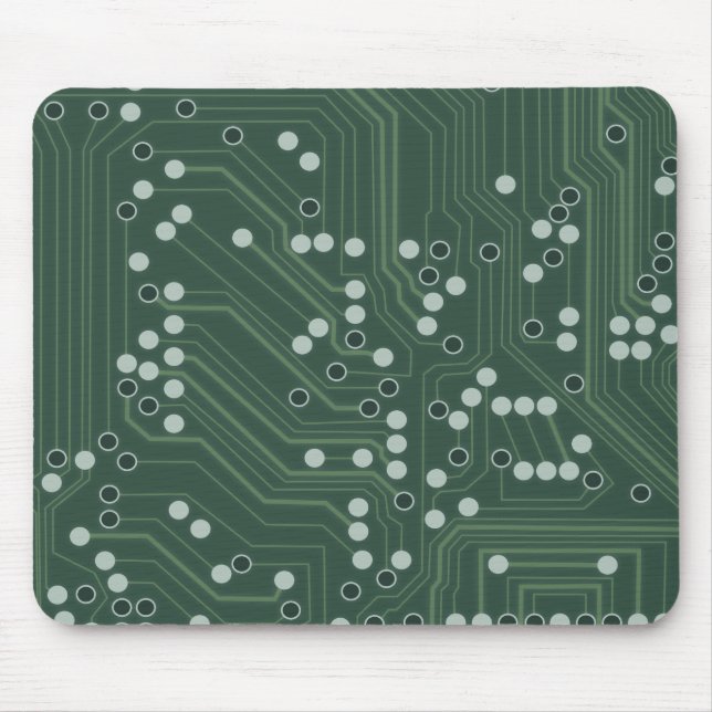 Tapis De Souris Green Circuit Board Arrière - plan Art Motif (Devant)
