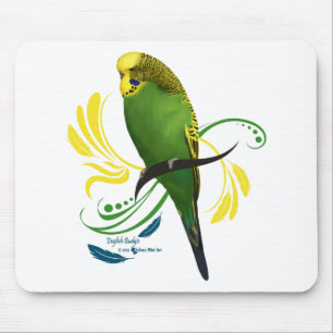 Tapis De Souris Green English Budgie