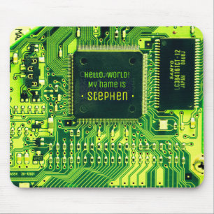 Tapis De Souris Green PCB board, electronic parts printed circuit