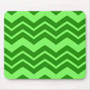 Tapis De Souris Green Zig Zag Chevron Design Motif
