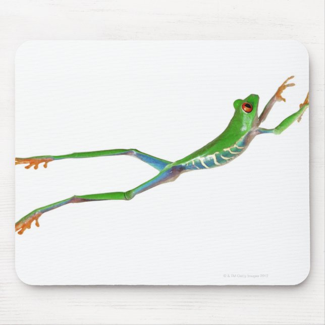 Tapis De Souris Grenouille aux yeux rouges saut (Devant)