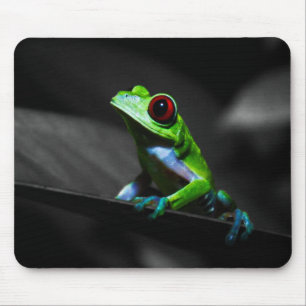 Tapis De Souris Grenouille d'arbre observée par rouge III