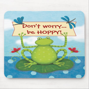 Tapis De Souris Grenouille de saut - ne vous inquiétez pas… Soy