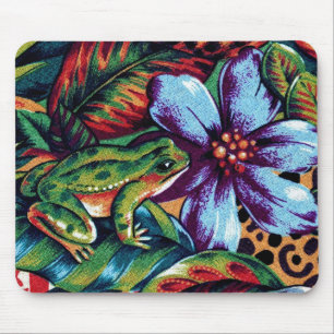 Tapis De Souris Grenouille et fleur 2