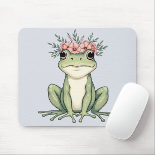 Tapis De Souris Grenouille florale en gros Cottagecore Art