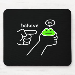 Tapis De Souris Grenouille malhonnête Mème de grenouille drôle Se