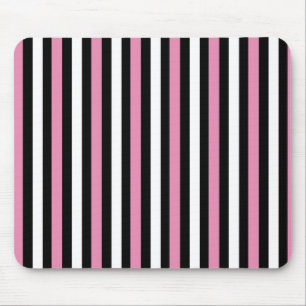 Tapis De Souris Grèves roses, noires et blanches
