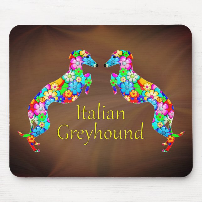 Tapis De Souris Greyhounds italien (Devant)