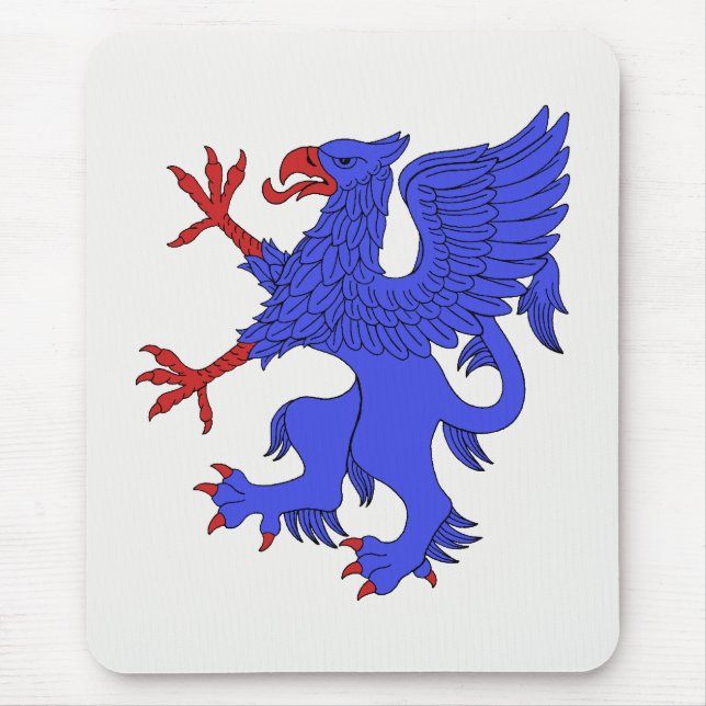 Tapis De Souris Griffin Rampant Azure (Devant)