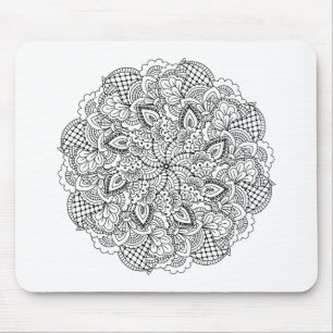 Tapis De Souris Griffonnage rond