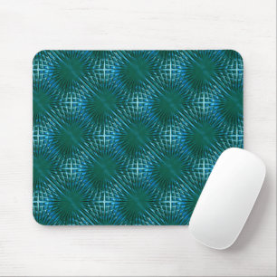 Tapis De Souris Grille cyan pointue à l'air gonflé ou gonflé