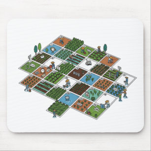 Tapis De Souris Grille d'agriculture Geeky - L'agriculture rencont