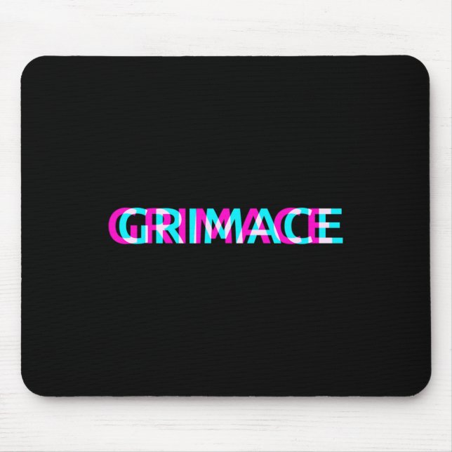 Tapis De Souris Grimace Edgy - Grunge esthétique Emo Pastel Goth H (Devant)