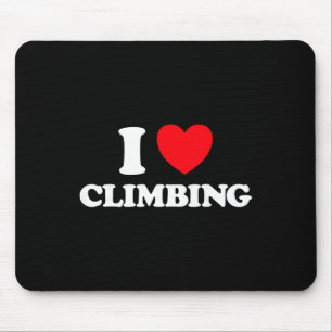 Tapis De Souris Grimpeur de coeur Rock Climber Hobby Mur Gymnase M