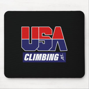 Tapis De Souris Grimpeur Usa Climber Mountain Climber Escalade