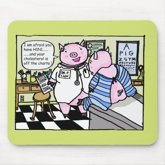 Tapis De Souris grippe de porcs (Devant)