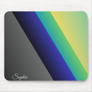 Tapis De Souris Gris Bleu Vert Abstrait Souris
