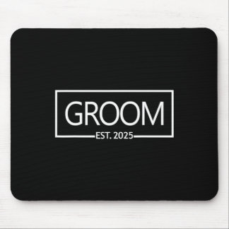 Tapis De Souris Groom Est. Marr 2025 Mariage marié juste Marr