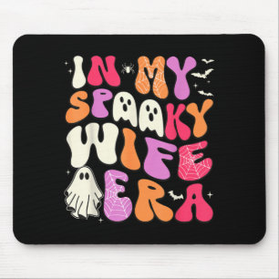 Tapis De Souris Groovy à l'ère de l'épouse effrayante Fête d'Hallo