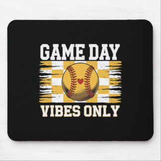 Tapis De Souris Groovy Softll Women Girls Softll Game Day Vibes 