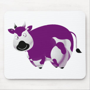Tapis De Souris Gros nez pourpre de noir de vache