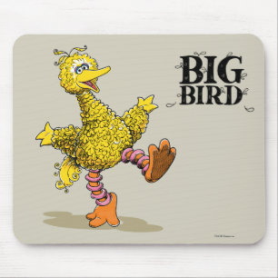Tapis De Souris Gros oiseau d'art rétro