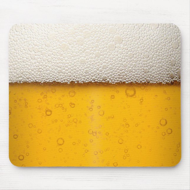 Tapis De Souris Gros plan sur les bulles de bière (Devant)