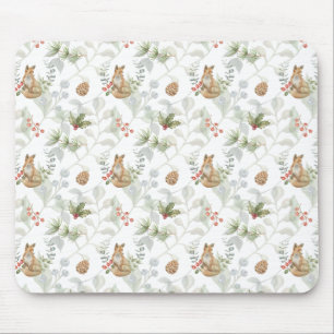 Tapis De Souris Grotte d'hiver Forêt boisée Cute
