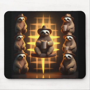 Tapis De Souris Groupe De Machines À Boire Du Café