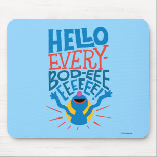 Tapis De Souris Grover Bonjour