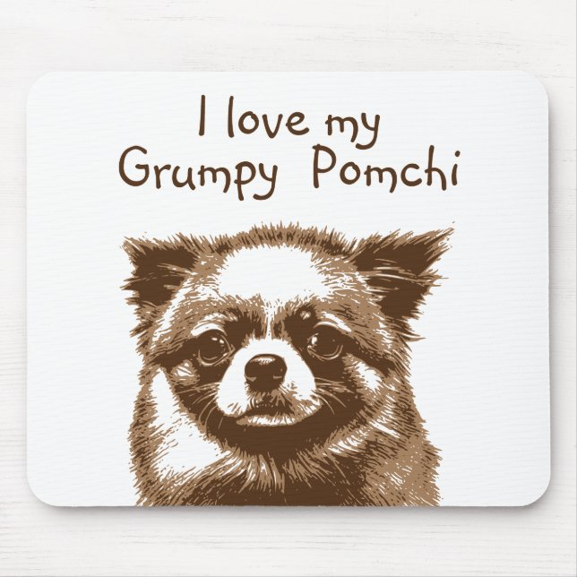 Tapis De Souris Grumpy Pomchi (Devant)
