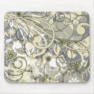 Tapis De Souris grunge florale