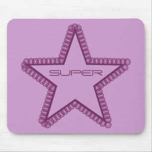 Tapis De Souris Grunge Superstar Mousepad, pourpre