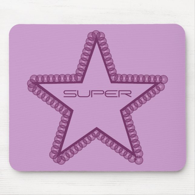 Tapis De Souris Grunge Superstar Mousepad, pourpre (Devant)