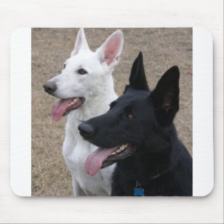 Tapis De Souris GSD noir et blanc