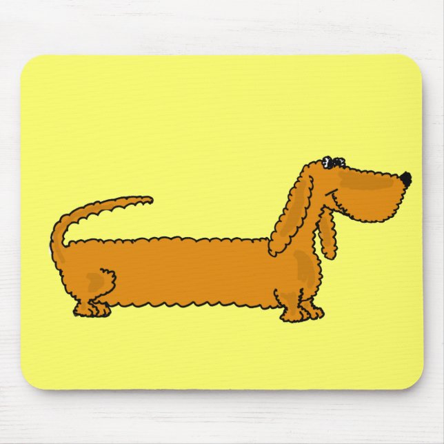 Tapis De Souris GUERRE BIOLOGIQUE teckel drôle Mousepad (Devant)