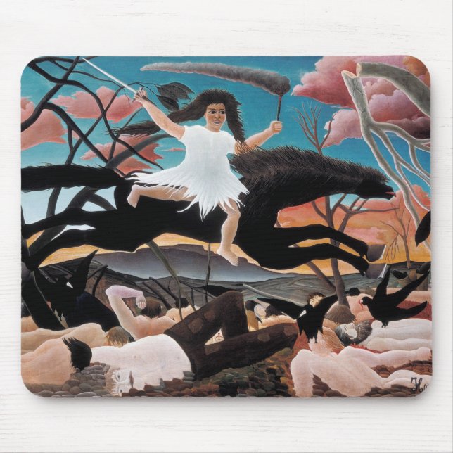 Tapis De Souris Guerre, Henri Rousseau, 1894 (Devant)