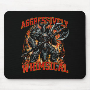 Tapis De Souris Guerrier de combat de fantasy sombre agressivement