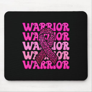 Tapis De Souris Guerrier de sensibilisation au cancer du sein rose