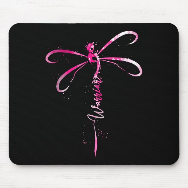 Tapis De Souris Guerrier du cancer du sein Démarche de sensibilisa (Devant)