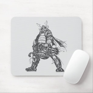 Tapis De Souris Guerrier Samouraï Avec Pistolet à Tir Rapide