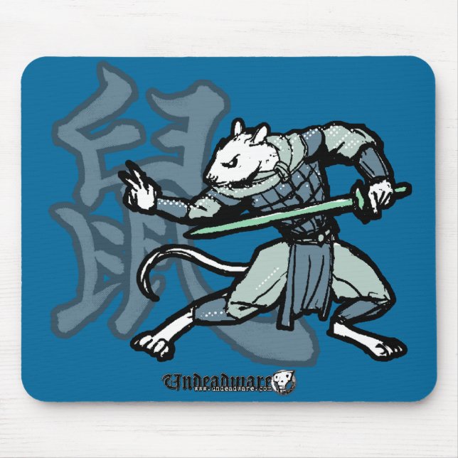 Tapis De Souris Guerriers de zodiaque : Année du rat (Devant)