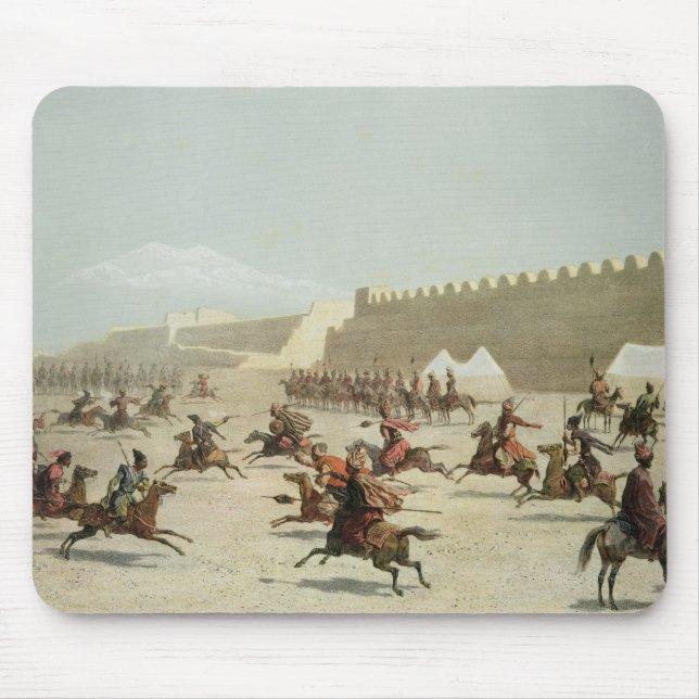 Tapis De Souris Guerriers kurdes et tatars chez Sadar Abbat, (Devant)