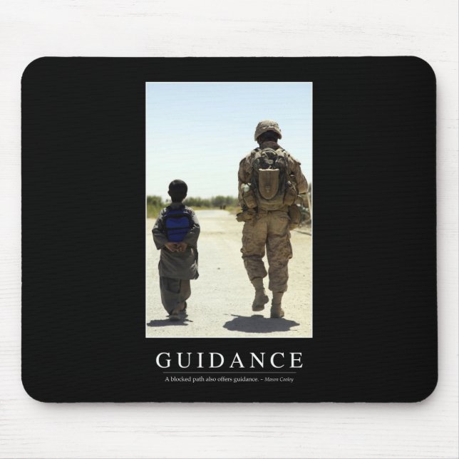 Tapis De Souris Guide : Citation inspirante (Devant)